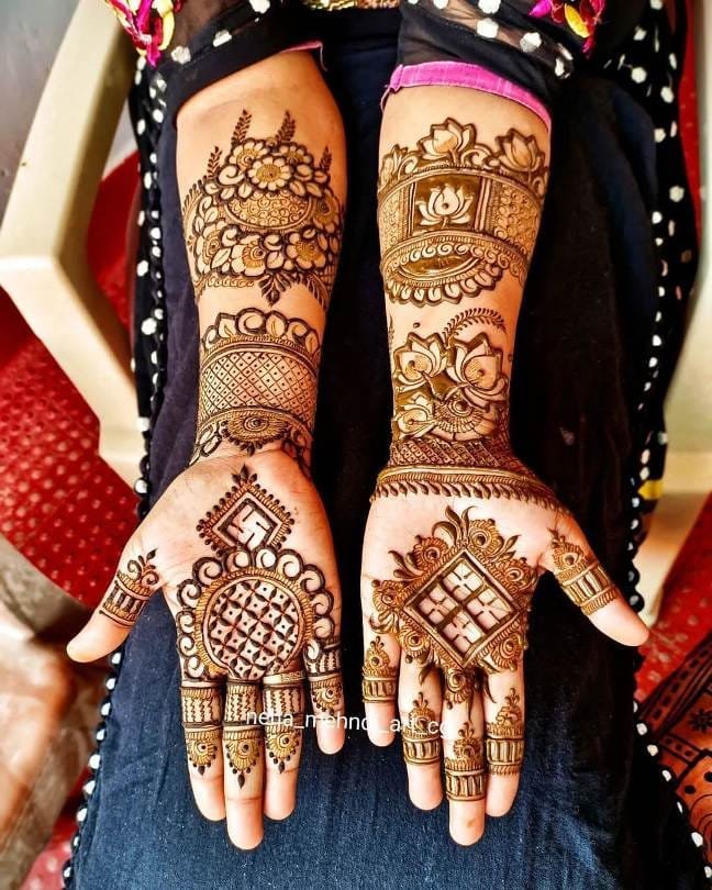 Full Hand Mehndi Design for Bridal