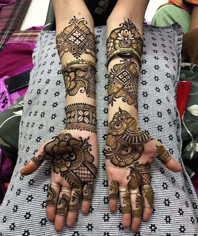 Full Hand Mehndi Design for Bridal