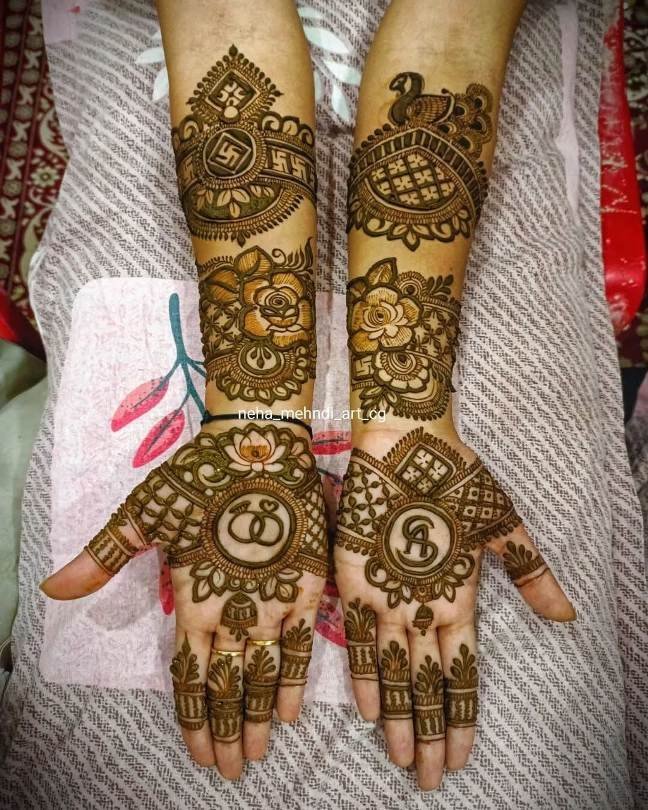 Full Hand Mehndi Design for Bridal