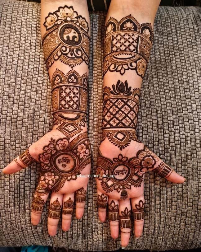 Full Hand Mehndi Design for Bridal