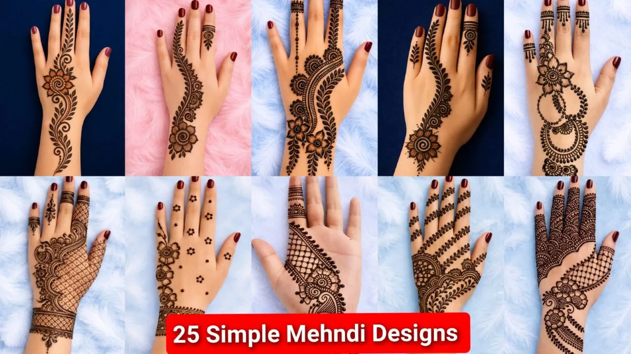 Simple Mehndi Design Photo 2026 Mehandi Design PHOTO