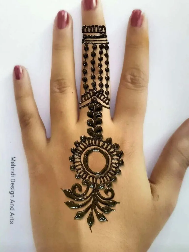 easy mehndi design