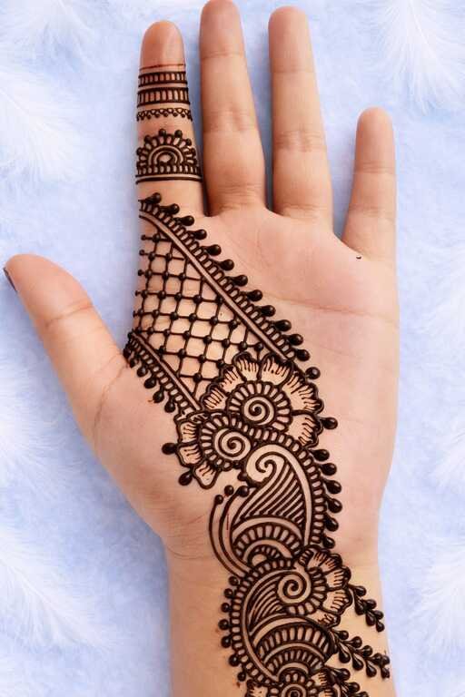 Front hand Mehndi Design 